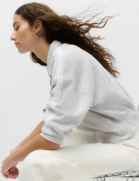 Cotton Rich Zip Track Jacket