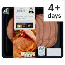 Tesco Finest* Cert Irish Angus Roast Beef 100G