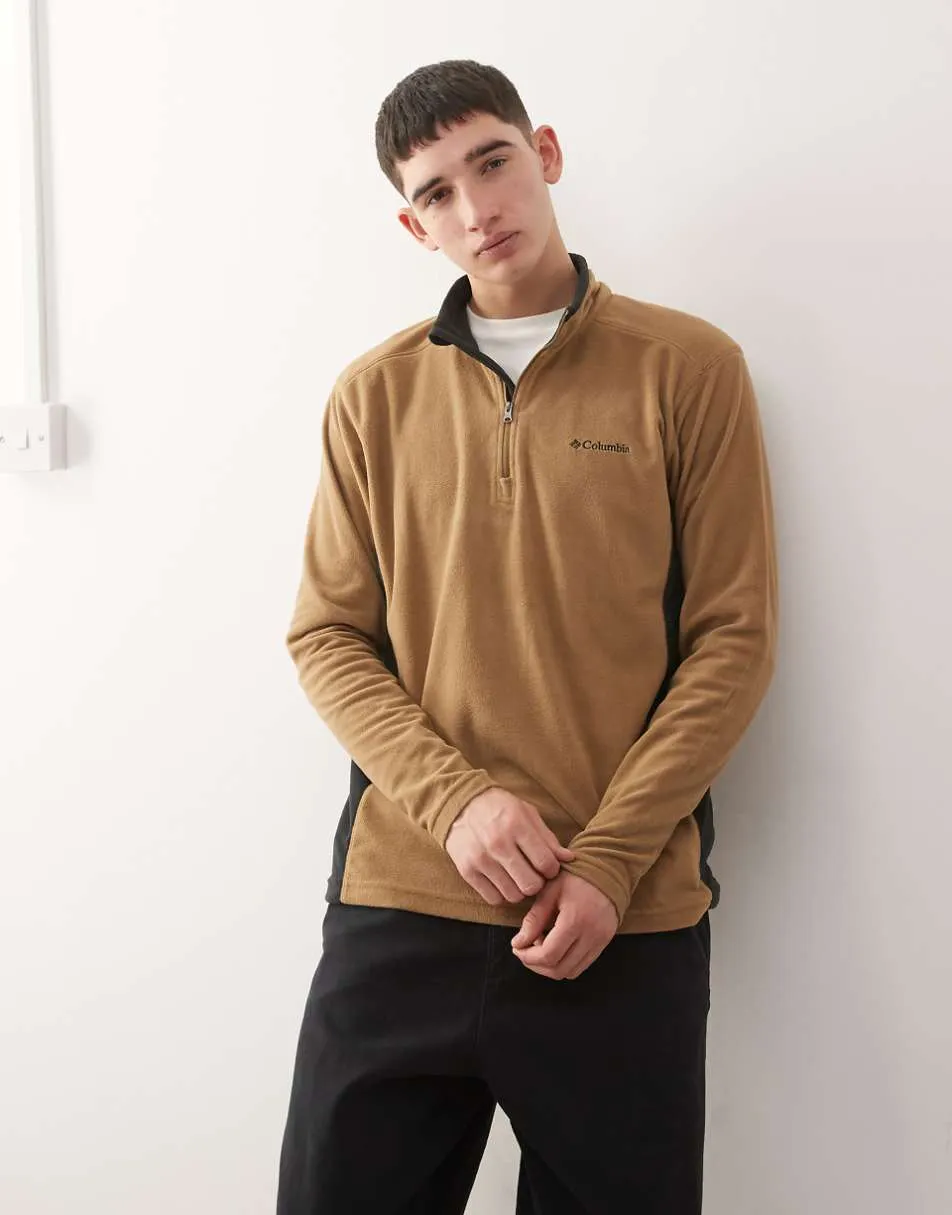 Columbia Klamath Range II half zip fleece in brown