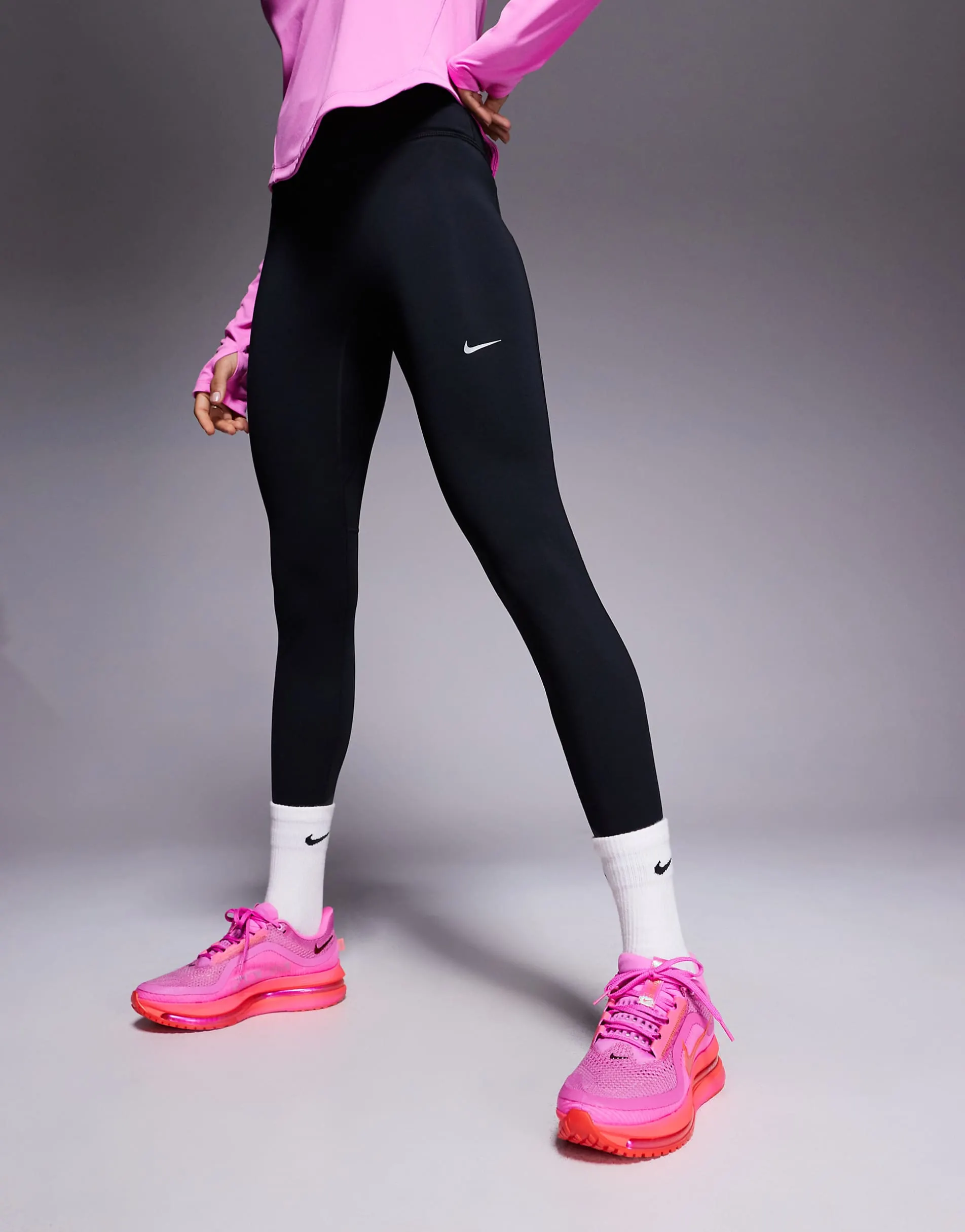 Nike Running Tempo Dri-FIT high-waisted 7/8 leggings in black