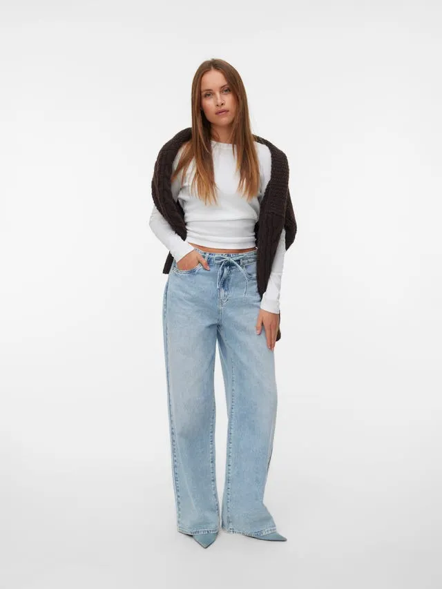 VMWIEN Middels høyt snitt Wide Leg Fit Jeans