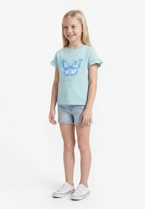 5 PACK - T-shirts med print - mint/light yellow/light pink