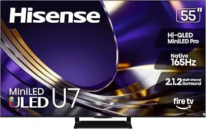 Hisense 55" U7 Mini-LED ULED 4K UHD…