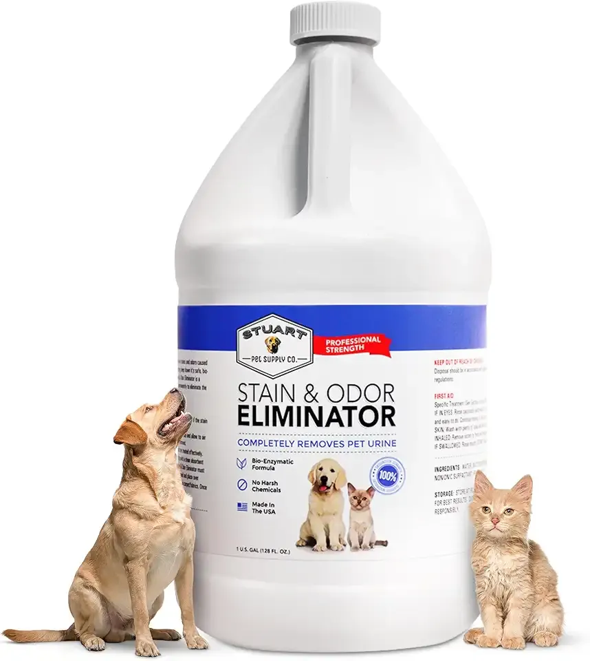 Professional Strength Pet Odor Eliminator | Urine Odor Remover | Pet Urine Enzyme Cleaner | Pet Stain and Odor Remover | Enzymatic Cleaner for Dog Urine and Cat Urine