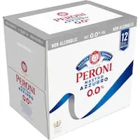 peroni nastro azzurro beer lager non alcoholic Bottle 12x330mL