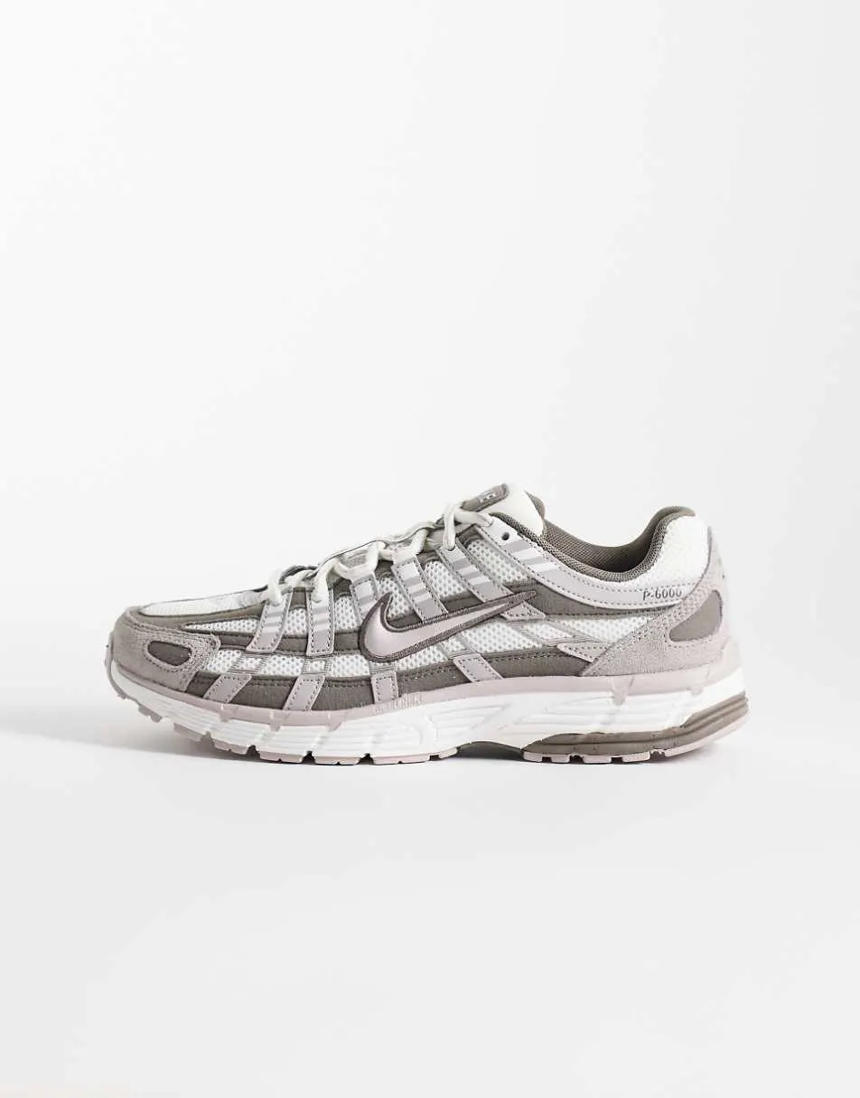 Nike P-6000 trainers in brown and light pink