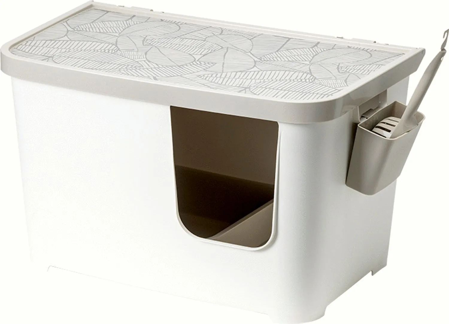 Moderna Casetta Kattenbak - Kattentoilet - 75.7x45x45 cm Wit