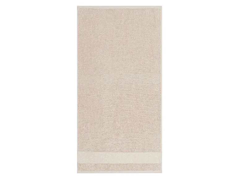Toalla de baño 70 x 140 cm (gris/beige estampado)