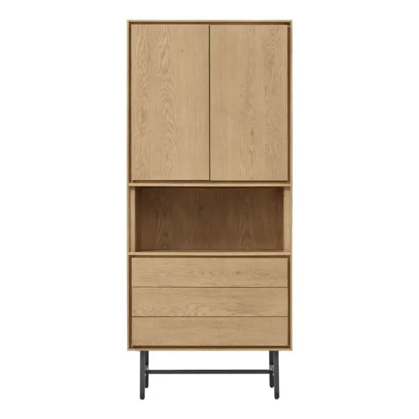Opbergkast Belvio (85 Cm) light oak fineer
