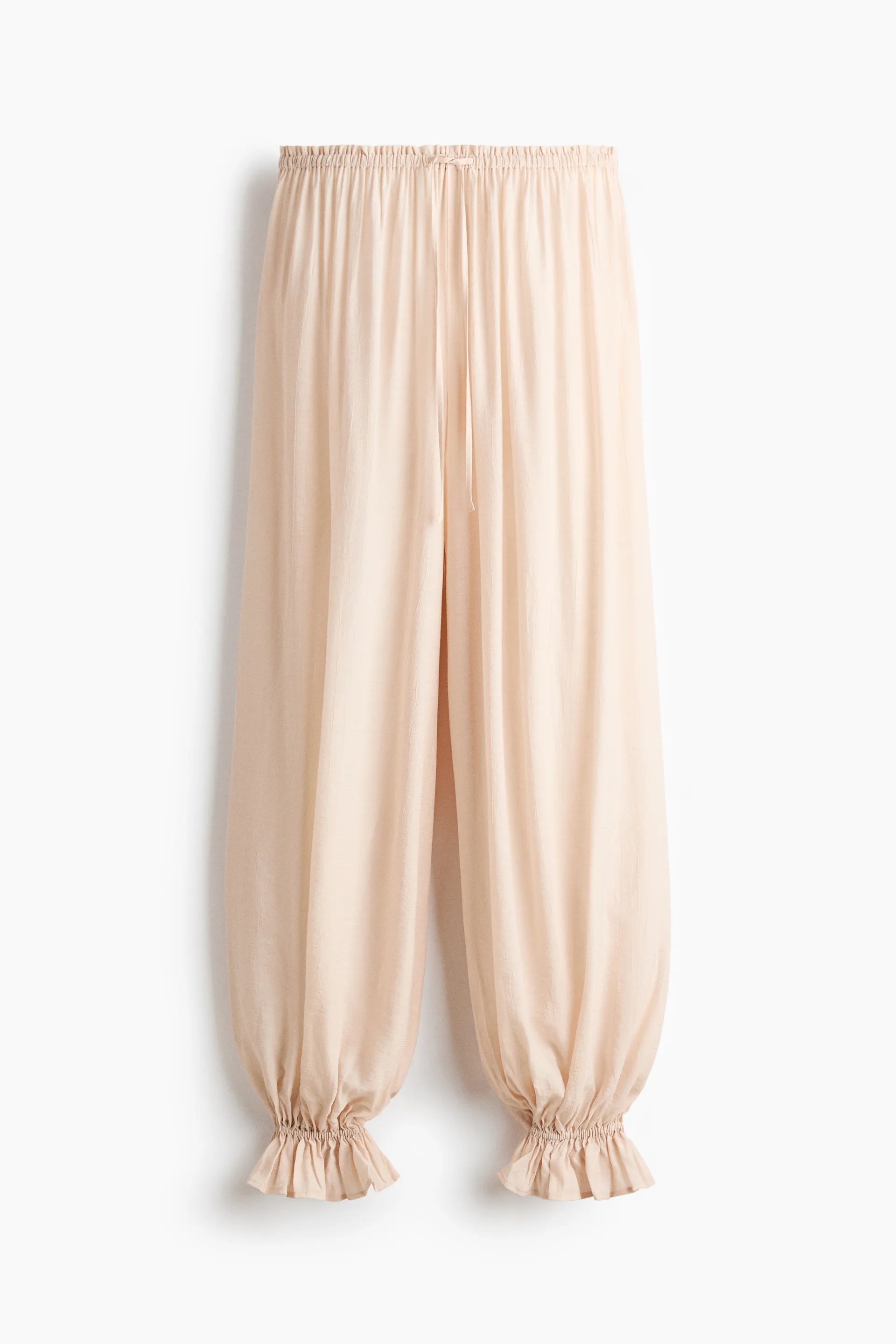 Balloon drawstring trousers