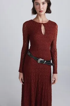 Vestido midi lace lágrima