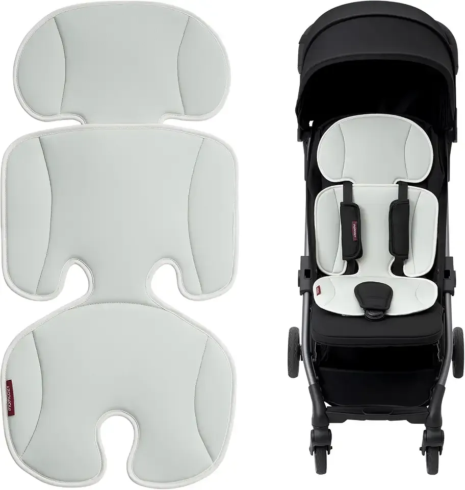 Momcozy Stroller Cooling Pad | Universal Soft Cooler Pad, Breathable & Adjustable Seat Liner | Detachable 2-Piece Cooling Cushion | Fits Strollers, Crib, High Chair, Swing