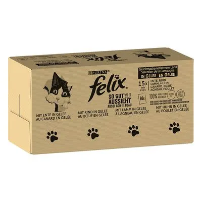 Jumbopack Felix Tendres Effilés 120 x 85 g pour chat
