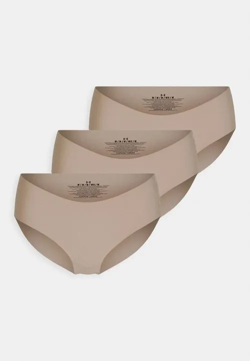 PURE NO SHOW HIPSTER SOLID 3 PACK - Briefs - beige