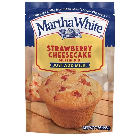 Martha White Strawberry Cheesecake Muffin Mix, 7 oz Bag $1.32 18.9 ¢/oz