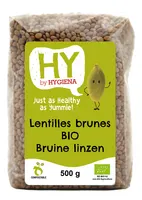 HYGIENA lentilles brunes Bio 500g