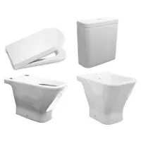 Kit inodoro largo + asiento caída amortiguada + deposito + bidet Gap
