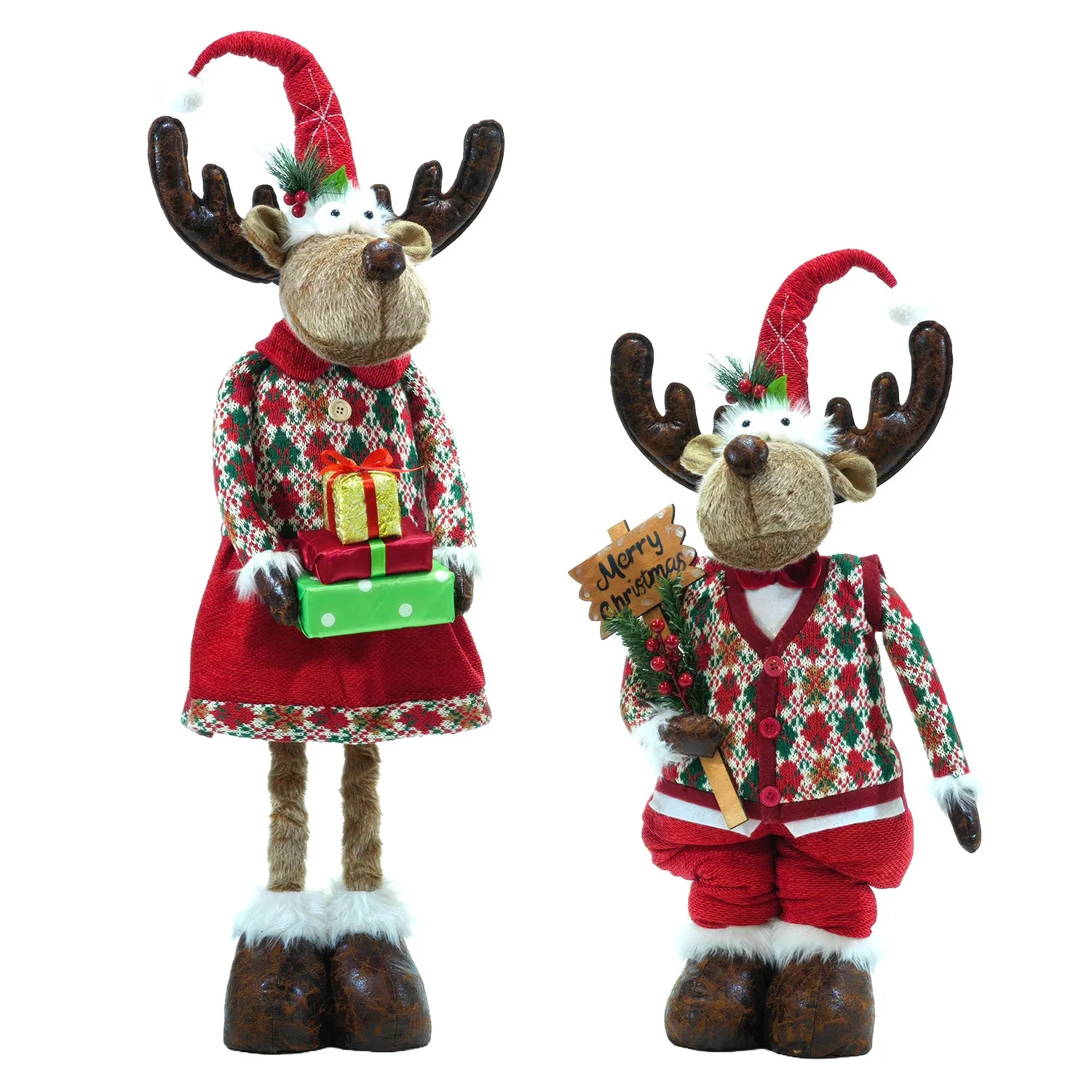 Renna Natalizia con gambe allungabili altezza max 95 cm