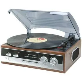 Gramofon Soundmaster PL186H hnědý
