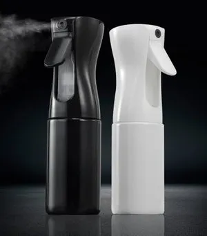 2 pezzi Flacone Vaporizzatore Vuoto in Plastica 200ml Nero e Bianco Vaporizzatore da Giardino Bottiglia Spray a Nebbia Fine