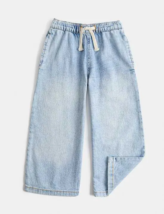 Denim-Jeans mit weitem Bein (2–8 Jahre)