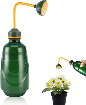 Piccolo annaffiatoio per piante da interno (verde) - Mini annaffiatoio manuale 450 ml - Invertibile - Adatto per piccole piante, talee, fiori e