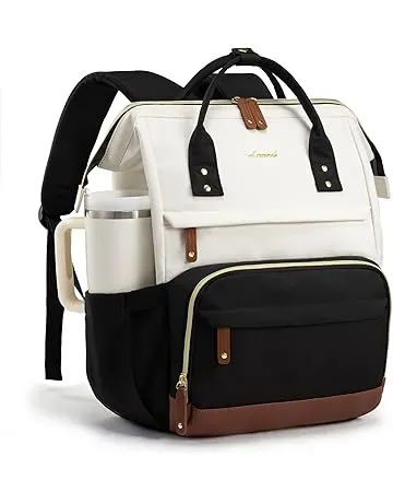 LOVEVOOK Laptop Backpack for Women, 15.6 Inch Work Business Backpacks Purse With Large Capacity, Waterproof Nurse Bag College Bookbag for School, Waterproof Casual Daypack for Travel