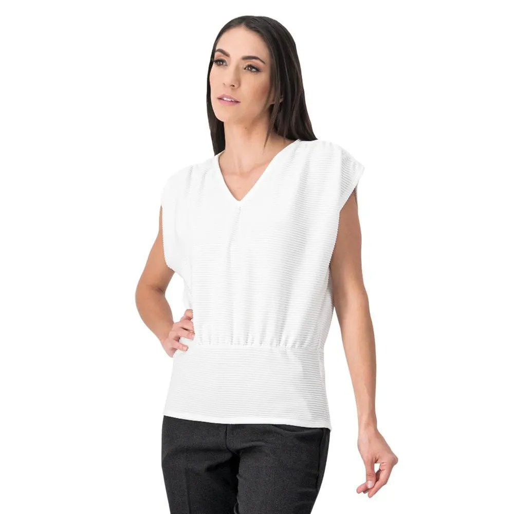 Blusa Mxstaza Mujer Sin Mangas Acanalado