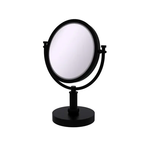 Allied Brass 8" Freestanding Magnifying Makeup Mirror with Twisted Accents