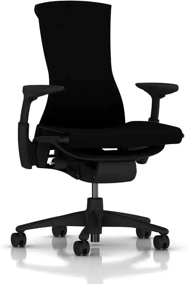 Herman Miller Embody Ergonomic Office Chair | Fully Adjustable Arms and Carpet Casters | Black Rhythm