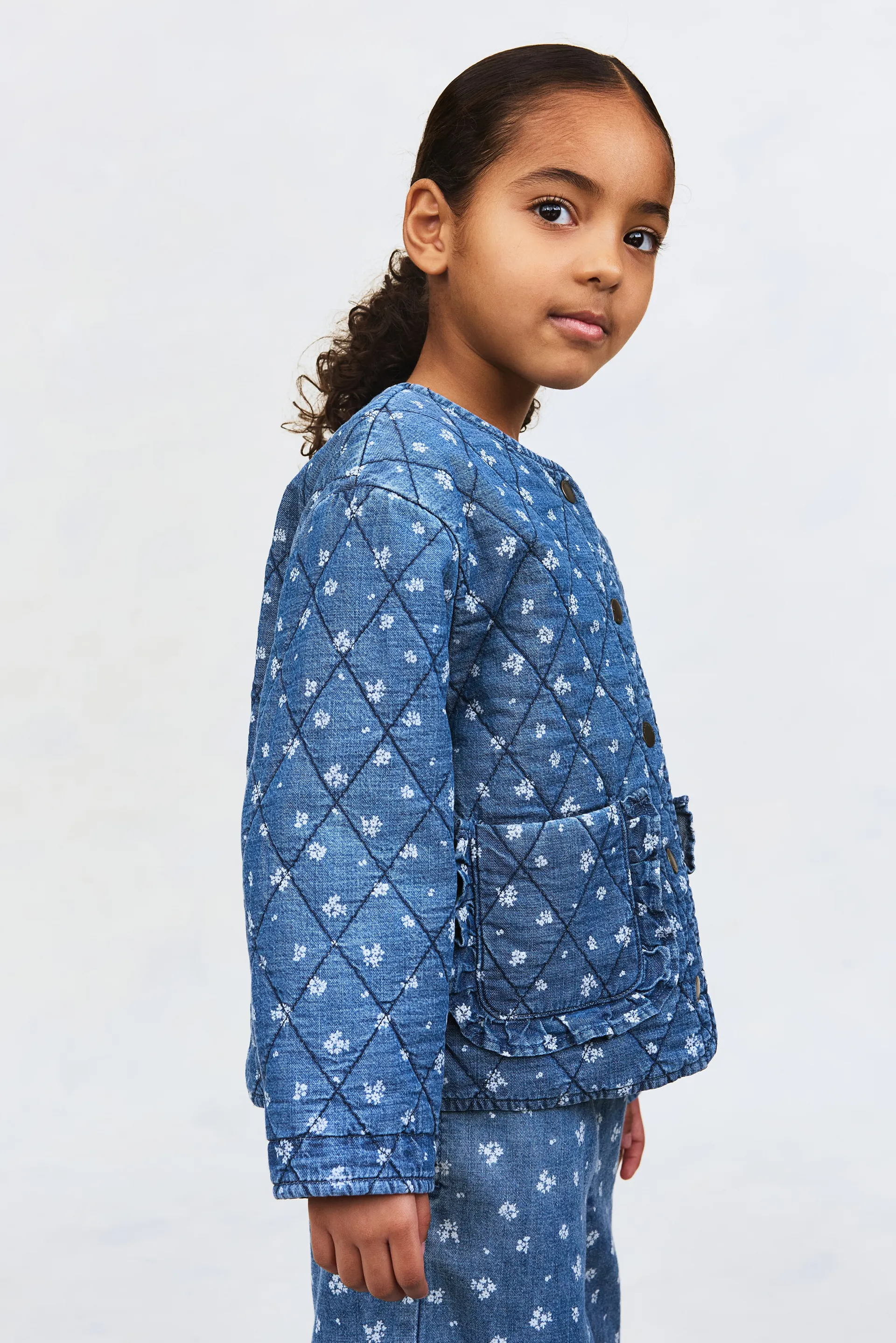 Saco guateado en denim