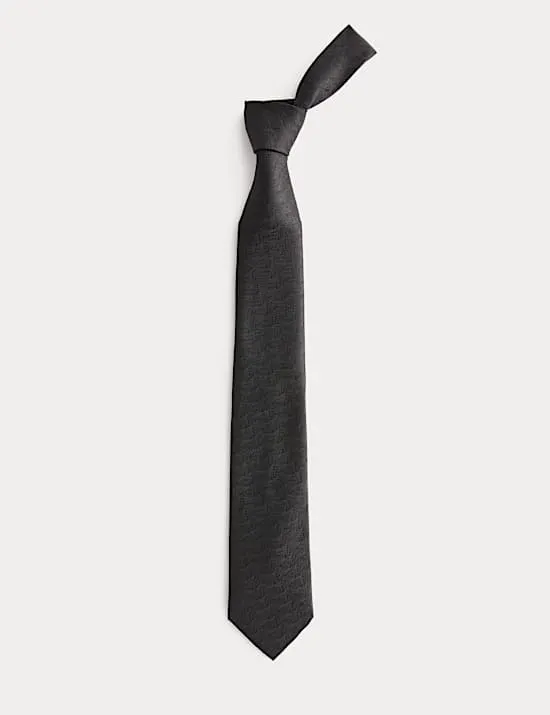 Poly Fan Textured Tie