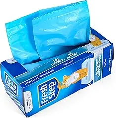 Fresh Step Drawstring Cat Litter Box Liners,…