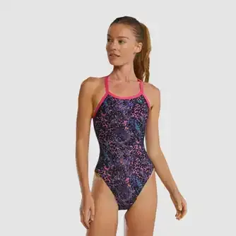 TYR Womens Durafast Elite Diamondfit Swimsuit Stipple