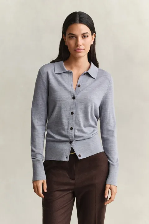 Extra Fine Merino Wool Cardigan