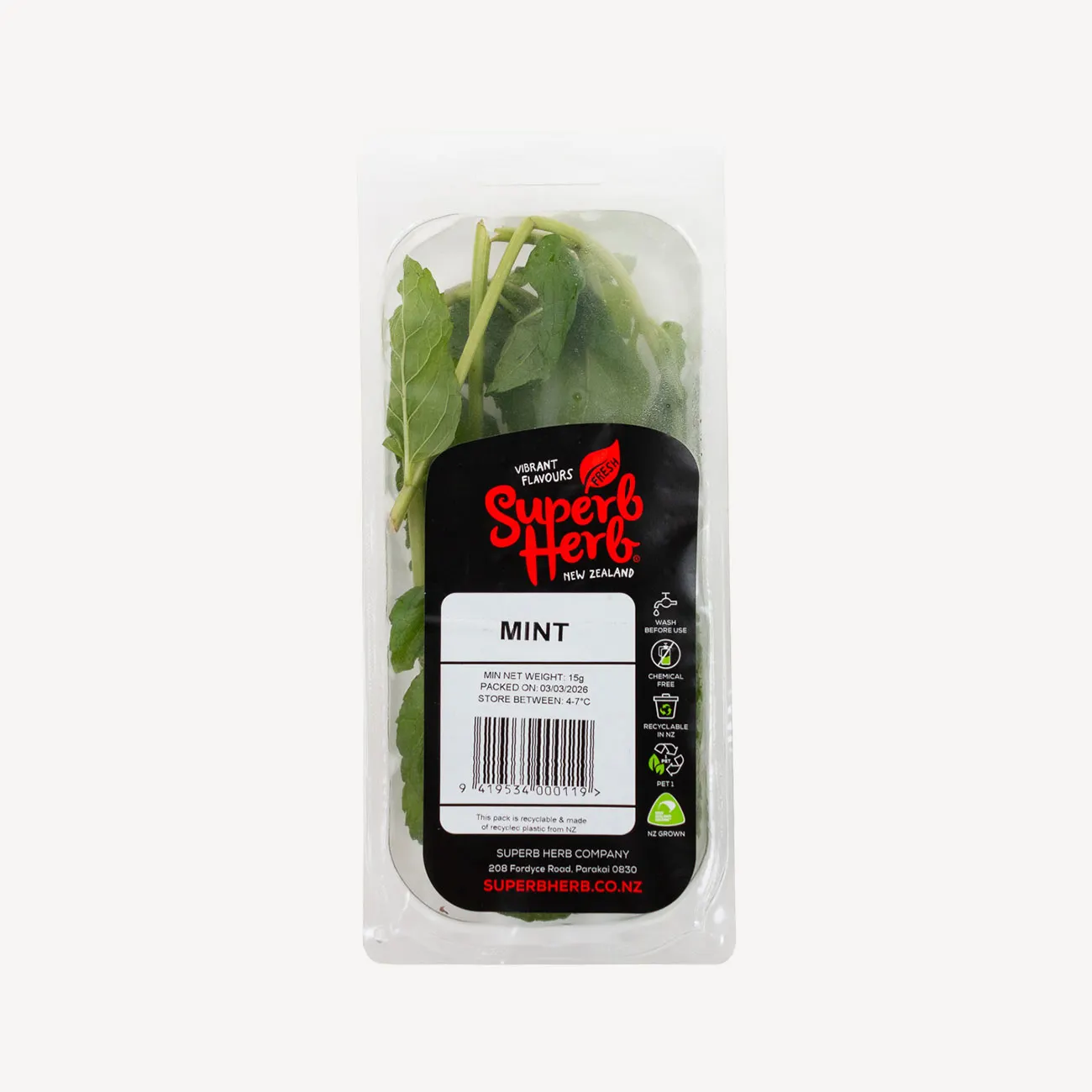 superb herb mint prepack 15g
