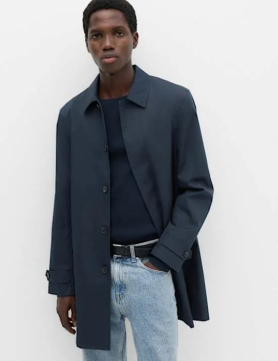 Mac Car Coat aus Baumwollmischgewebe