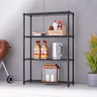 TRINITY 4-tier Wire Shelving Rack 36" x 14" x 54"
