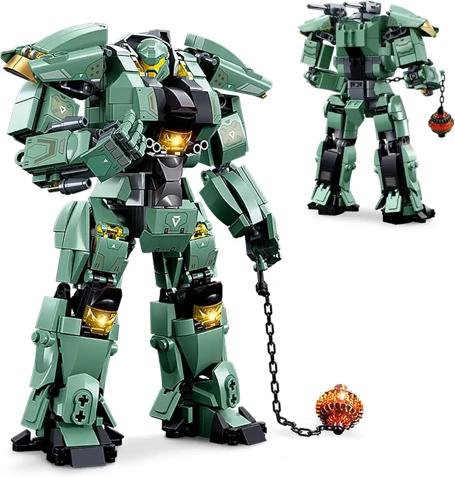 Transforming Robot Mech Building Block Sets, Mech Toys for Kids, Destroy Warrior City Soldier Mecha Model Action Mech Model Building Kit, Cool Creative Robots Toys Gift for Teens Boys, 542 PCS