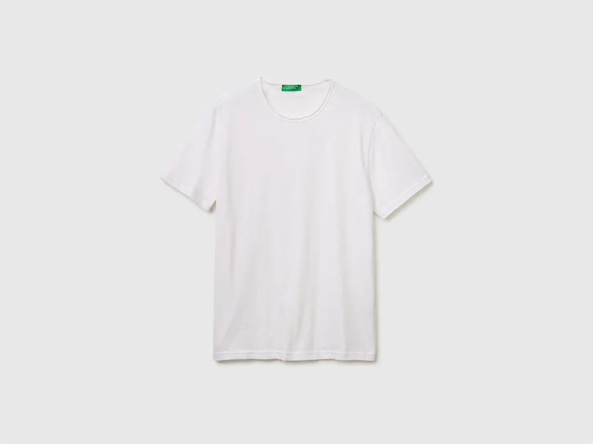Slub cotton t-shirt