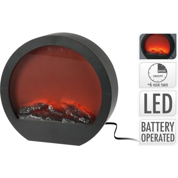 ASX000520 LED Sfeerhaard - 34 x 10 x 33 cm