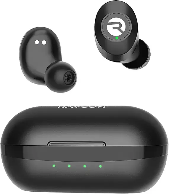 Everyday Classic Bluetooth Wireless Earbuds + Microphone with Active Noise Canceling, Sweat & Water-Resistant Earphones, Ear Buds Wireless Bluetooth 32 Hours Playtime (Black)