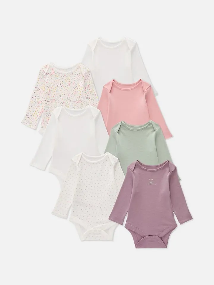 0–36 mois | 7 bodys à manches longues