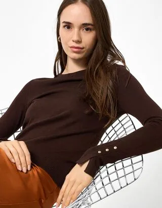 Maglione - Marrone scuro