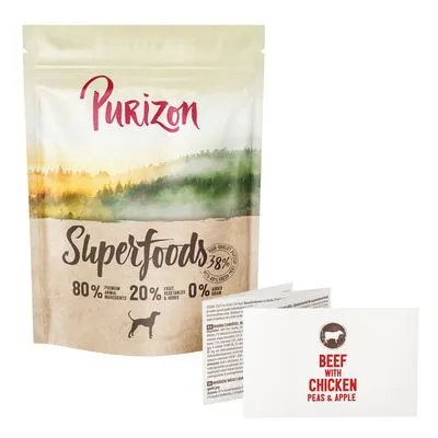 Purizon Superfoods bœuf avec poulet, petits pois et pommes
