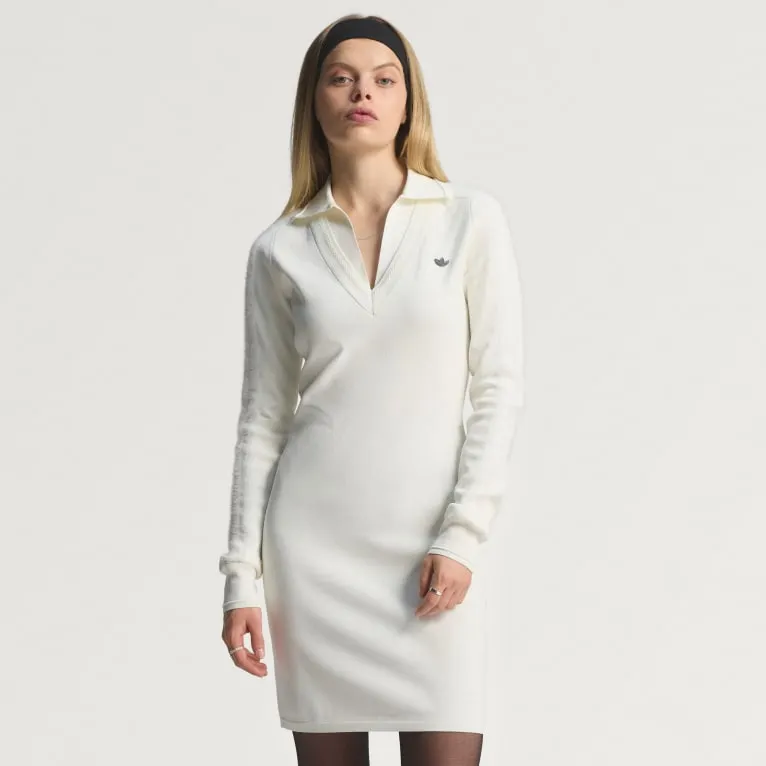Long Sleeve Collared Kjole