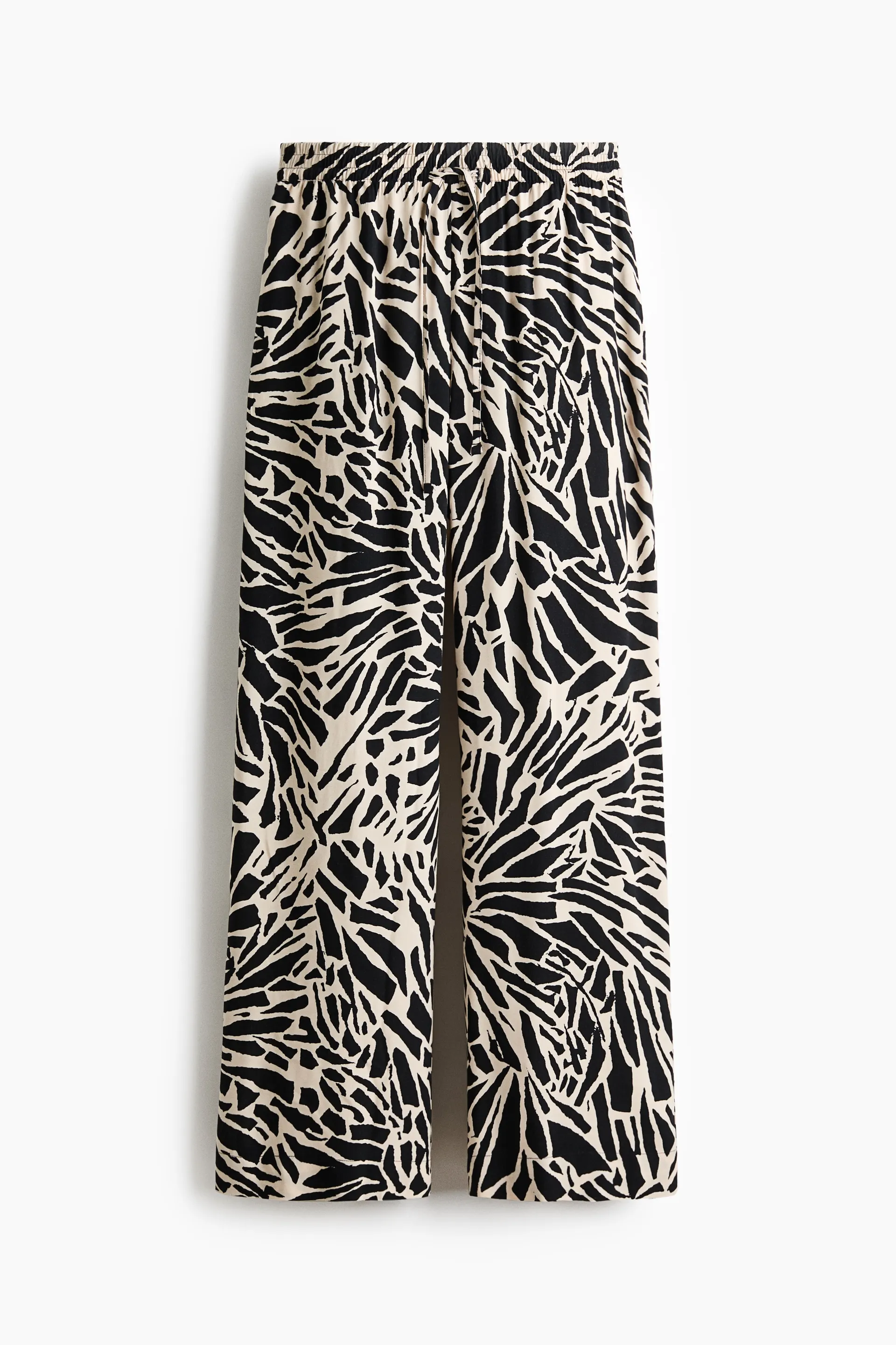 Pantalón de viscosa con cordón de ajuste