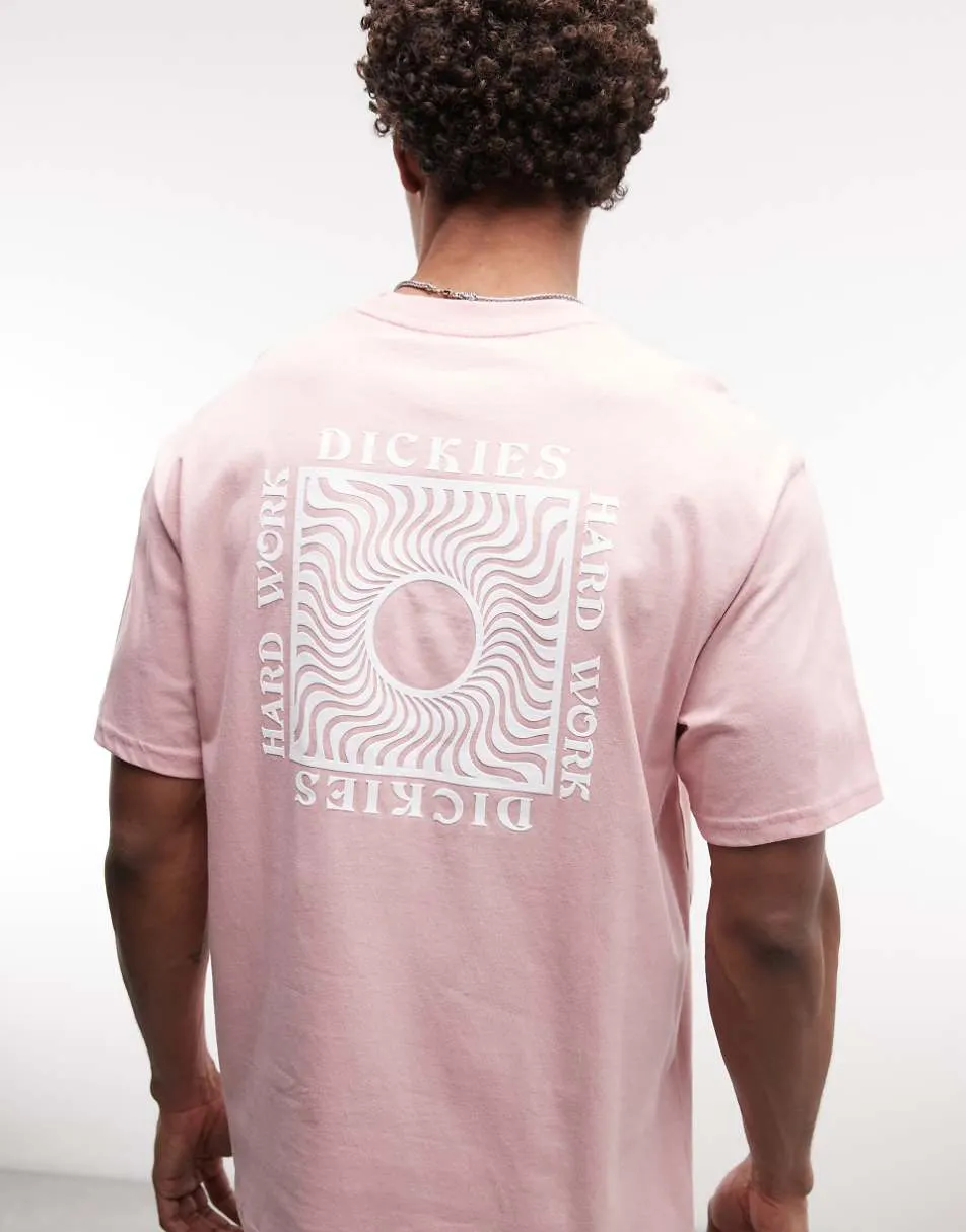 Dickies Oatfield backprint t-shirt in pink - exclusive to ASOS