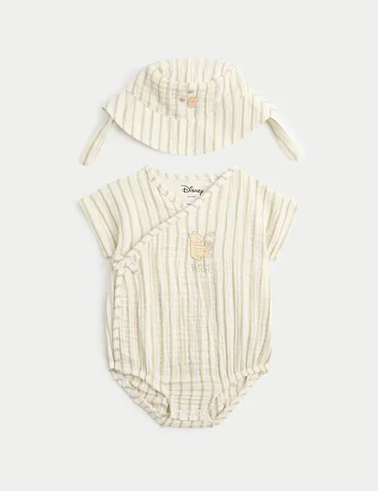 2-teiliges Set aus Body und Mütze mit Winnie the Pooh™-Motiv (3,2 kg–12 M.)