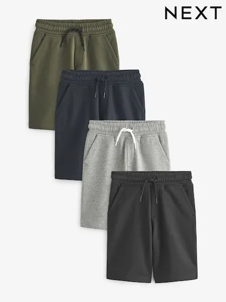 Black/Navy Blue Regular Fit Basic Shorts (3-16yrs)